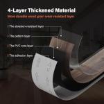 Warmiehomy Peel and Stick Floor Tiles 36 PCS 5㎡ Floor Tiles Self Adhesive Wood Grain Vinyl Flooring 36x6 Inch Waterproof Self Adhesive Floor Tile for Bedroom, Living Room, Kitchen(Walnut)