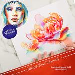 Crafts 4 ALL Watercolour Paint Set - 12 Pack of Premium Quality Watercolours for Kids, Artists, Students, and Beginners – Vibrant Paints w/ 3 Bonus Water Colour Paintbrushes