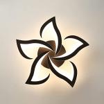 Riserva Dimmable LED Ceiling Light, 40W 4700LM Modern Acrylic Ceiling Lights with Remote Control, Creative Petals Design, Ceiling Lamp for Living Room, Bedroom, Dining Room, Φ60cm