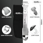 KLRStec Professional Caulking Tool [100% Stainless Steel] 4 in 1 Caulk Remover Tool Kit - Grout Remover and Finishing Tool – Professional Multitool for Perfect Silicone Joints DIY Sealer and Scraper