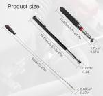 3 PCS Magnetic Pickup Tool, Handheld Magnetic Retrieval Tool with Non-Slip Handle Flexible Magnet Pick up Tools Durable Telescopic Magnetic Collector with Pocket Clip (1.5LB 3LB 5LB)