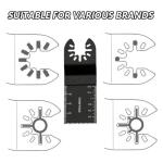 10Pcs Wood Cutting Oscillating Tool Blades Professional Universal Fit for Fein Multimaster, Milwaukee, Makita, Ryobi, Rockwell, Bosch, Black & Decker & More