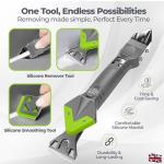 Revolex Silicone Remover Tool - Professional Sealant Removal | Easy & Efficient | Versatile & Reusable | Ideal for Bathrooms, Kitchens, Floors, Caulking and Smoothing Sealants | Grout Remover