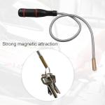 3 PCS Magnetic Pickup Tool, Handheld Magnetic Retrieval Tool with Non-Slip Handle Flexible Magnet Pick up Tools Durable Telescopic Magnetic Collector with Pocket Clip (1.5LB 3LB 5LB)