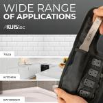 KLRStec Professional Caulking Tool [100% Stainless Steel] 4 in 1 Caulk Remover Tool Kit - Grout Remover and Finishing Tool – Professional Multitool for Perfect Silicone Joints DIY Sealer and Scraper