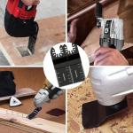 10Pcs Wood Cutting Oscillating Tool Blades Professional Universal Fit for Fein Multimaster, Milwaukee, Makita, Ryobi, Rockwell, Bosch, Black & Decker & More