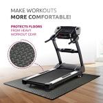 Exercise Foam Mat - Anti fatigue Protective Interlocking Puzzle EVA Floor Tiles with Edges - Gym Flooring Mats - Non slip Rubber Cushion for Underlay (Black, 16 Tiles (64 Square Feet))