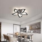 Riserva Dimmable LED Ceiling Light, 40W 4700LM Modern Acrylic Ceiling Lights with Remote Control, Creative Petals Design, Ceiling Lamp for Living Room, Bedroom, Dining Room, Φ60cm