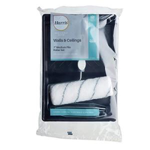 Harris Seriously Good Walls & Ceilings Medium Pile Roller Set | Includes 7" Tray, Frame, 1 x 7" Paint Roller Sleeve