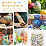 VynyQoo 14 Colours Acrylic Paint Pens Set, Dual Tip Acrylic Markers, acrylic Pens for Rock Painting with 0.5cm Extra Fine Tip, Water Based Colouring pens for Wood Glass Ceramic Fabric for Adults Kids