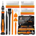 JOREST 40Pcs Precision Screwdriver Set, Mini Tool Kit with Security Torx T5 T6 T8 T9, Triwing Y00, Star P5, Repair for Laptop, Switch, PS4, Xbox, MacBook, iPhone, Ring Doorbell, Watch, Glasses