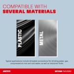 LOCTITE 55 Pipe Thread Sealant, Non Curing Thread Sealant for Plumbing Pipes and Fittings, Reliable Fast Action Pipe Sealant for Metal and Plastic, 50m