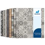 CV Cushioned Vinyl Flooring PVC Tile Effect, Structured Vinyl Flooring, Tile Optic Flooring for Kitchen, Bathroom, Home or Commercial (100 x 200 cm, Plaza | Lagos 909D)