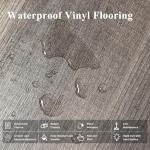 MULGREAT Vinyl Flooring, 36 Pieces 5㎡ Wood Grain Planks, DIY for Bedroom, Kitchen, Living Room Home Decor