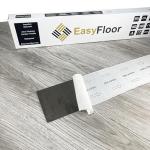 EasyFloor© Self Adhesive Floor Tile Vinyl Flooring Washed Grey Wood Effect Peel and Stick Tile 15X90cm 35pcs Wooden Flooring for Kitchen Living Room and Bathroom Floor Planks