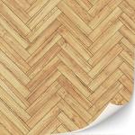 3 Sheets Self-Adhesive Flooring for Dollhouse 1:12 Scale (Herringbone Parquet)