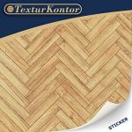 3 Sheets Self-Adhesive Flooring for Dollhouse 1:12 Scale (Herringbone Parquet)