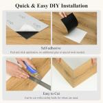 Mysflosy Self-Adhesive Vinyl Flooring Plank, 36 Pack Natural Wood Grain Peel and Stick Flooring Waterproof for DIY Installation, Cover 5 ㎡