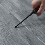 INMOZATA 36Pcs Self-Adhesive PVC Flooring Planks Floorboard Planks Waterproof Floor Stickers for Kitchen Bedroom Bathroom Home Floor Tile 91.5 X 15.2CM (Grey Wood Grain)