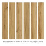 Mysflosy Self-Adhesive Vinyl Flooring Plank, 36 Pack Natural Wood Grain Peel and Stick Flooring Waterproof for DIY Installation, Cover 5 ㎡