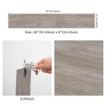 MULGREAT Vinyl Flooring, 36 Pieces 5㎡ Wood Grain Planks, DIY for Bedroom, Kitchen, Living Room Home Decor