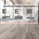 MULGREAT Vinyl Flooring, 36 Pieces 5㎡ Wood Grain Planks, DIY for Bedroom, Kitchen, Living Room Home Decor