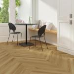 Mysflosy Self-Adhesive Vinyl Flooring Plank, 36 Pack Natural Wood Grain Peel and Stick Flooring Waterproof for DIY Installation, Cover 5 ㎡