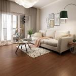 INMOZATA 5.02 m²/ 36 Tiles PVC Flooring Self-Adhesive Vinyl Flooring PVC Laminate 91.5 x 15.2 cm Thickness 2 mm Non-Slip Waterproof Cuttable (Brown)