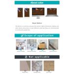 Pssopp Peel and Stick Flooring Roll, Thicken Self Adhesive Floor Tiles Wood Plank Flooring, Waterproof Planks Cherry Wood for Bathroom Bedroom RV