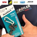 PLUMBSHARK - X10 in 1 Plumbing Tools Includes: Radiator Bleed Key, Gas Meter Box Key, Plumbers Spanner & More. A Must Have in Your Plumbing Tools and Equipment. Designed & Patented by Heatlab UK.