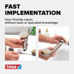 tesa 56220 PTFE Plumbing Repair Tape - 12mm x 12M - White, 56220-00000-00