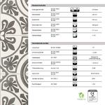 CV Cushioned Vinyl Flooring PVC Tile Effect, Structured Vinyl Flooring, Tile Optic Flooring for Kitchen, Bathroom, Home or Commercial (100 x 200 cm, Plaza | Lagos 909D)