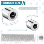 Copper Pipe Cleaner,15+22mm Drill Tube Cleaning Brush, Upgraded Carbon SteelCopper Pipe Tube Cleaning Brushes,Efficient Copper Pipe Cleaners Plumbing Brush for Electric Drill Bit