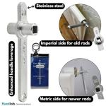 The Ultimate Radiator Key - Dual-Sized Imperial & Metric - Premium Stainless Steel Rad Key for Efficient Heating Maintenance - Essential Plumbing Tool | Patented Bleed Key Design
