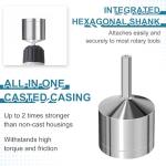 Copper Pipe Cleaner,15+22mm Drill Tube Cleaning Brush, Upgraded Carbon SteelCopper Pipe Tube Cleaning Brushes,Efficient Copper Pipe Cleaners Plumbing Brush for Electric Drill Bit