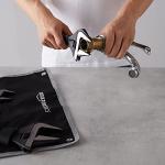 Amazon Basics 4-Piece Plumbing Adjustable Wrench with Soft Grip, Wide Mouth, Includes 6-Inch (150 mm), 8-Inch (200 mm), 10-Inch (250 mm), 12-Inch (300 mm), 4 Sizes Bundle, 30.48 x 10.79 x 2.36 cm