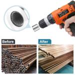 Copper Pipe Cleaner,15+22mm Drill Tube Cleaning Brush, Upgraded Carbon SteelCopper Pipe Tube Cleaning Brushes,Efficient Copper Pipe Cleaners Plumbing Brush for Electric Drill Bit