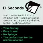 QuickFill - SEL9260: Central Heating Dosing Tool - Add Chemicals Like Fernox Central Heating Inhibitor, Sludge Remover, Leak Sealer & Sentinel X100 to Your Central Heating System