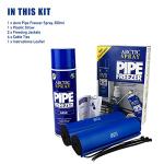 Arctic Hayes ‎ZEK2 Aero Disposable Pipe Freeze Kit with 2 Freezing Jackets for Plumbing Installation, Repair & Maintenance. Freezes Plastic & Metal Pipes (8-28mm Diameter), Blue