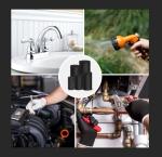 TEAMIOULING 120Pcs Rubber Washers Assorted Kit,16/18/20/25/30mm Black Washer,Vibration Absorbing Pads Sealing Rubber Washers for Faucets Garden Bolts Screws Hose Plumbing Shower Head- 5 Sizes