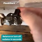 PLUMBSHARK - X10 in 1 Plumbing Tools Includes: Radiator Bleed Key, Gas Meter Box Key, Plumbers Spanner & More. A Must Have in Your Plumbing Tools and Equipment. Designed & Patented by Heatlab UK.