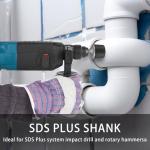 Powered Rubber Hammers for SDS Plus Handle, Powered Mallet Rubber Hammers for Electric Hammer for Radiators Tile Laying Carpentry Plumbing Tool