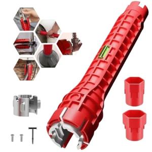Pedicur Tap Spanner, 8 in 1 Sink Wrench, Plumbing Tools and Equipment, Tap Spanner for Tight Space