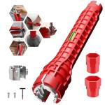 Pedicur Tap Spanner, 8 in 1 Sink Wrench, Plumbing Tools and Equipment, Tap Spanner for Tight Space