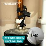 PLUMBSHARK - X10 in 1 Plumbing Tools Includes: Radiator Bleed Key, Gas Meter Box Key, Plumbers Spanner & More. A Must Have in Your Plumbing Tools and Equipment. Designed & Patented by Heatlab UK.