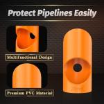 Pipe Lagging Insulation Foam Cutter Tool, 15mm & 22mm & 28mm Set, for 45-Degree Angles and Copper Pipe Insulation (Non-3D Printing)