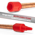 ColumPRO 2PCS Plumbing & Heating bungs, Avoid Draining Your Entire Central Heating System With These Hose Bungs, Rubber Bungs and Radiator Plug Kits
