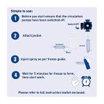 Arctic Hayes ‎ZEK2 Aero Disposable Pipe Freeze Kit with 2 Freezing Jackets for Plumbing Installation, Repair & Maintenance. Freezes Plastic & Metal Pipes (8-28mm Diameter), Blue