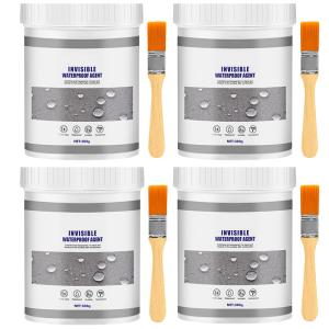 300/600/900/1200g Waterproof Coating Sealant Agent Transparent Glue With Brush Invisible Anti-Leak Roof Repair Broken Agent Tool