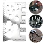 Thread Pitch Gauge Measurement Ruler High Accuracy Stainless steel for Screw Measuring Gauge Tool Bit Bolt Nut Screw Craft